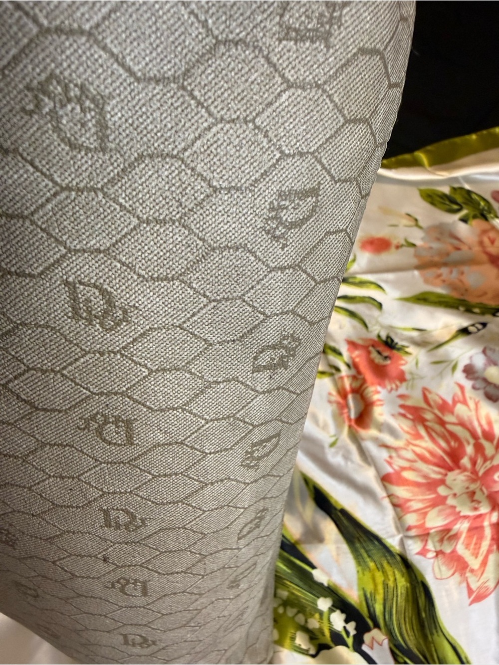 Christian Dior Vintage Monogram Canvas Shoulder Tote Bag – Made in France - Picture 11 of 15
